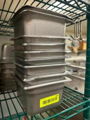 (8) 1/6 SIZE STAINLESS INSERTS
