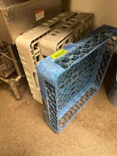 (3) PLASTIC DISH WASHER RACKS.