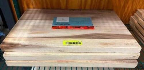 (3) 18" X 12" WOODEN CUTTING BLOCKS