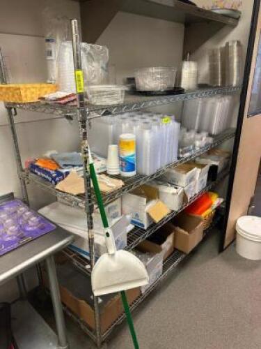 72" X 18" FOUR TIER WIRE SHELF