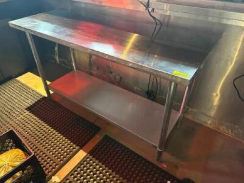 60" X 24" STAINLESS TABLE