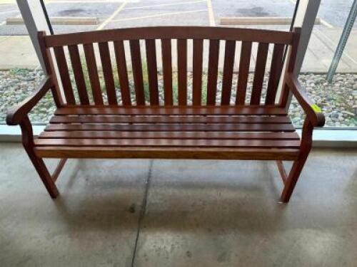 60" WOODEN PARK BENCH