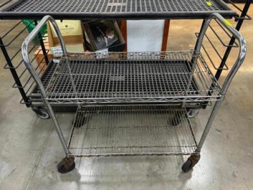 36" TWO TIER WIRE CART