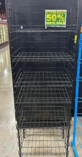 18" BLACK WIRE SALES RACK.