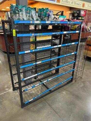 60" SEVEN TIER WIRE CHECK OUT DISPLAY RACK.