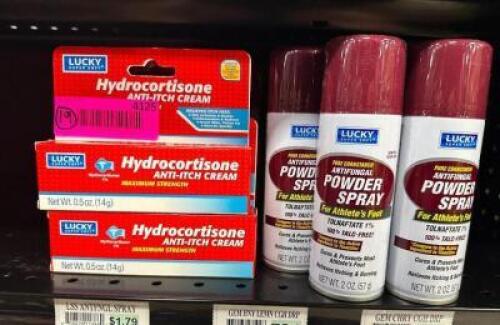 (19)- HYDROCORTISONE CREAM & ANTI-FUNGAL SPRAY