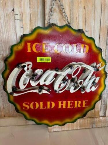 METAL COCA-COLA SIGN