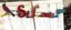 METAL ST. LOUIS BLUES AND CARDINALS SIGN