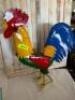 METAL ROOSTER STATUE