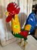 METAL ROOSTER STATUE - 2