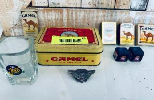 ASSORTED CAMEL ACCESSORIES AS SHOWN