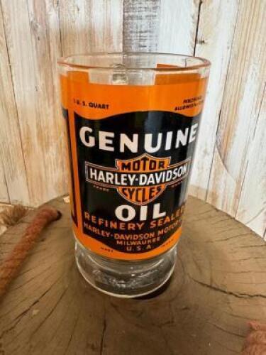 HARLEY DAVIDSON GLASS MUG