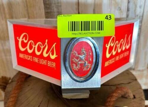 VINTAGE COORS BAR LITE SIGN