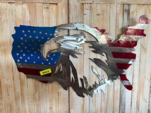 ALUMINUM AMERICAN EAGLE FLAG