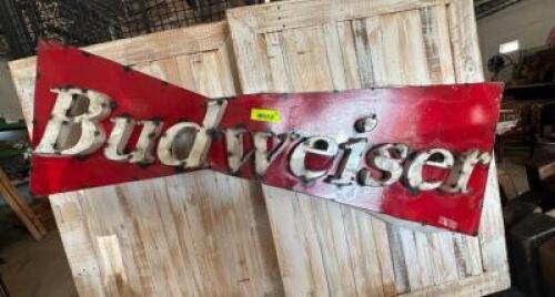 METAL BUDWEISER SIGN