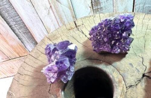 (2) AMETHYST SPECIMEN