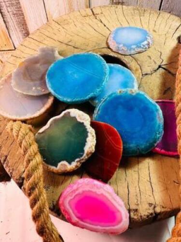 POLISHED AGATE SLICES