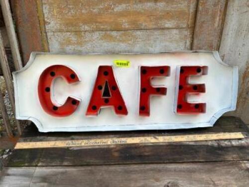 CHANNEL SET CAFE SIGN