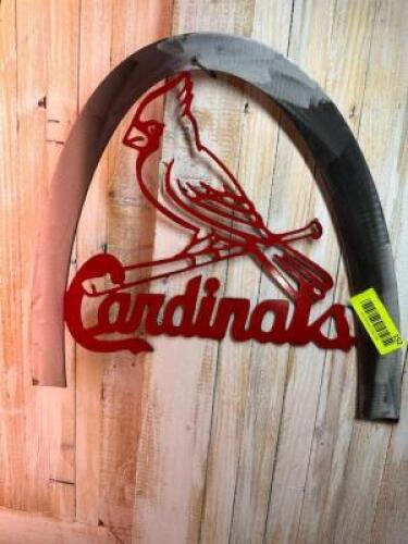 ALUMINUM CARDINALS/ARCH SIGN