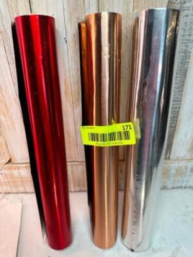 (3) 35 GAUGE ALUMINUM ROLLS
