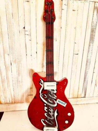 METAL COCA-COLA GUITAR