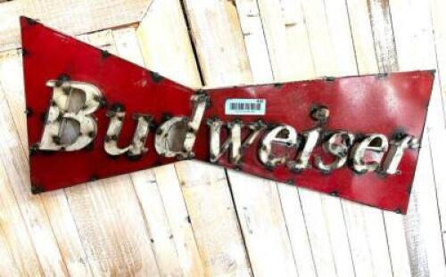 METAL BUDWEISER SIGN