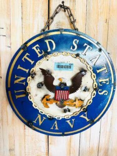 METAL US NAVY SIGN