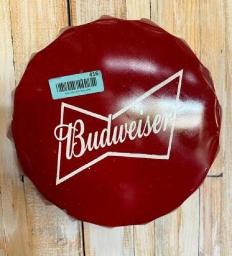 METAL BUDWEISER BOTTLE CAP