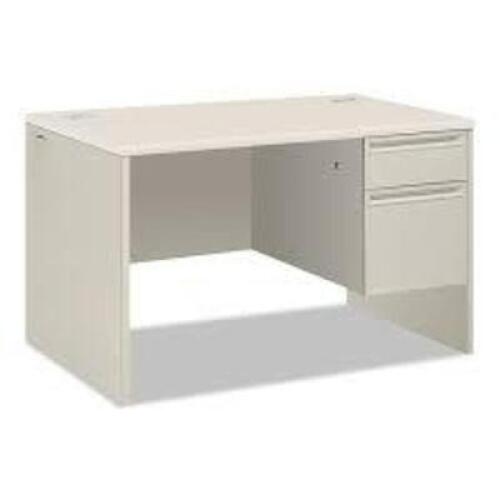DESCRIPTION: (1) SINGLE PEDESTAL DESK WITH LOCK BRAND/MODEL: HON #HON38251B9Q INFORMATION: WHITE SIZE: 30" D X 48" W X 30" H RETAIL$: $1059.00 EA QTY: