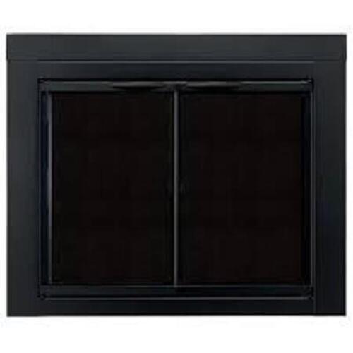 DESCRIPTION: (1) GLASS FIRESCREEN DOOR BRAND/MODEL: ALPINE #AN-1011 INFORMATION: BLACK SIZE: MEDIUM RETAIL$: $330.95 EA QTY: 1