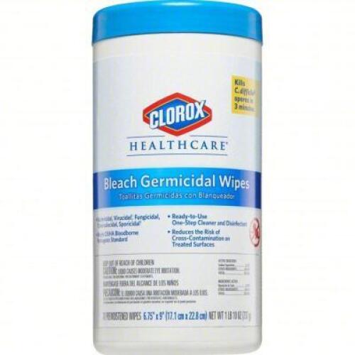 DESCRIPTION: (6) GERMICIDAL WIPES BRAND/MODEL: CLOROX #1XEZ3 SIZE: 150 WIPES PER CONTAINER RETAIL$: $70.00 TOTAL QTY: 6