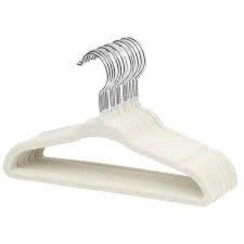 DESCRIPTION: (1) CASE OF (24) VELVET HANGERS BRAND/MODEL: HONEY CAN DO INFORMATION: CREAM COLORED RETAIL$: $50.59 TOTAL QTY: 1