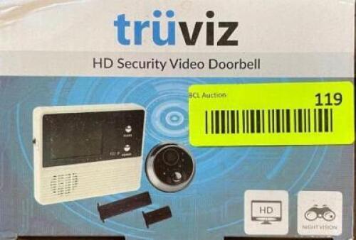 TRUVIZ HD SECURITY VIDEO DOOR BELL RETAILS FOR $24.75