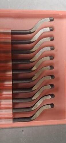 DESCRIPTION: (1) PACK OF (10) E100L DEBURRING BLADES BRAND/MODEL: SHAVIV 29098 SIZE: E100 RETAIL$: $ 37.40 PER PACK QTY: 1