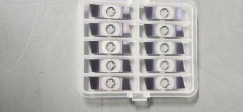 DESCRIPTION: (10) CARBIDE CUTOFF INSERTS BRAND/MODEL: BIMU SA 450R1,0BI55 RETAIL$: 15.10 PER INSERT QTY: 10