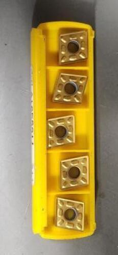 DESCRIPTION: (5) CNMG432P CARBIDE TURNING INSERTS BRAND/MODEL: KENNAMETAL CNMG432P KC730 RETAIL$: 26.46 PER INSERT QTY: 5