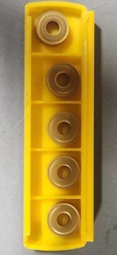 DESCRIPTION: (5) RNMG43 CARBIDE MILLING INSERTS BRAND/MODEL: KENNAMETAL RNMG43 KC 850 RETAIL$: 23.97 PER INSERT QTY: 5