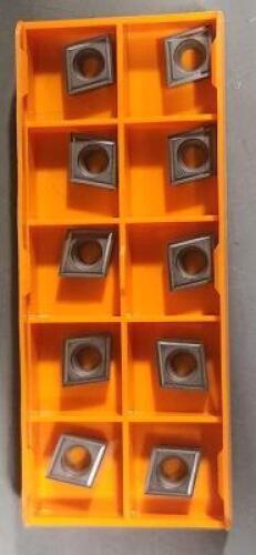 DESCRIPTION: (10) CCGT 32505 CREMET TURNING INSERT BRAND/MODEL: HERTEL CCGT 32505-HT110CR RETAIL$: 13.75 PER INSERT QTY: 10