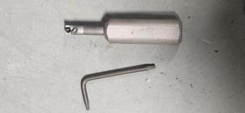 DESCRIPTION: (3) HBBC INDEXABLE BORING BARS BRAND/MODEL: HERTEL 42639773 SIZE: 0.208" MIN BORE 7/8" MAX DEOTH RETAIL$: 86.70 EA QTY: 3