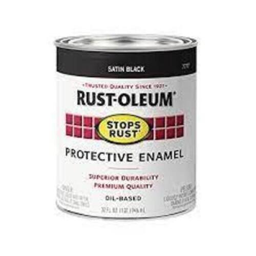 DESCRIPTION: (2) PROTECTIVE ENAMEL BRAND/MODEL: RUST-OLEUM INFORMATION: STAIN BLACK SIZE: 1 QT RETAIL$: $10.00 EA QTY: 2