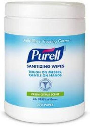 DESCRIPTION: (6) HAND SANITIZING WIPES BRAND/MODEL: PURELL SIZE: 175 WIPES RETAIL$: $17.78 EA QTY: 6