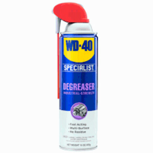 DESCRIPTION: (3) DEGREASER INDUSTRIAL STRENGTH BRAND/MODEL: WD-40 SIZE: 15 OZ RETAIL$: $12.57 EA QTY: 3