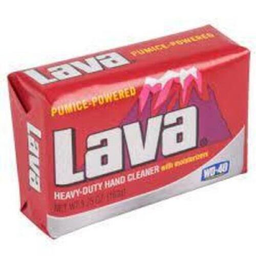 DESCRIPTION: (6) HEAVY DUTY HAND CLEANER BAR SOAP BRAND/MODEL: WD-40 #795647 LAVA SIZE: 4 OZ RETAIL$: $20.00 TOAL QTY: 6