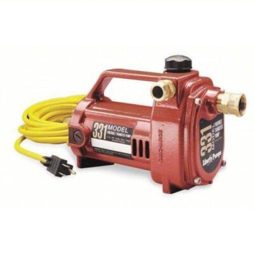 DESCRIPTION: (1) UTILITY PUMP BRAND/MODEL: LIBERT PUMPS/331 INFORMATION: 115V AC, 105' MAX HEAD, 1/2 HP, LOCATED AT SHAPIRO METAL SUPPLY RETAIL$: $382