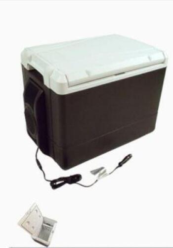 DESCRIPTION: (1) ICELESS COOLER BRAND/MODEL: COLEMAN POWERCHILL INFORMATION: HORIZONTAL OR VERTICAL CONFIGURATION RETAIL$: $139.99 SIZE: 40 QT CAPACIT