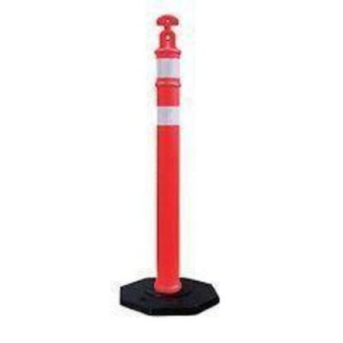(10) - 43" T-TOP BOLLARD & WARNING BUNTING