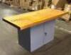 28" X 64" WORK TABLE WITH CABINET BASE - 2