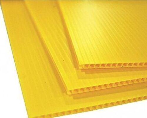DESCRIPTION: (2) SHEETS OF CORRUGATED PLASTIC SIGN BOARDINFORMATION: YELLOWSIZE:&nbsp;10MM X 4' X 8'RETAIL$: $32.61 EAQTY: 2