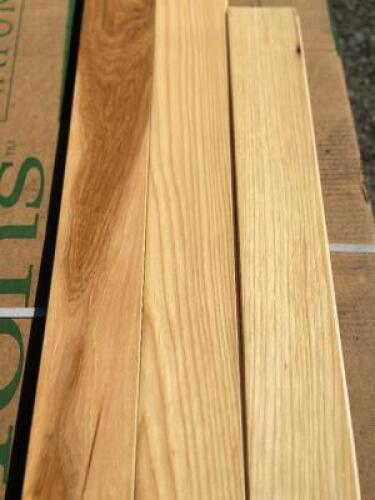 (3) CARTONS OF 3" HICKORY PLANK FLOORING. 68 TOTAL SQUARE FEET