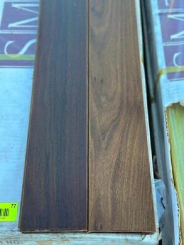 (8) CARTONS OF LAPACHO /BRAZILIAB WALNUT SOLID FLOORING. 200 TOTAL SQUARE FEET